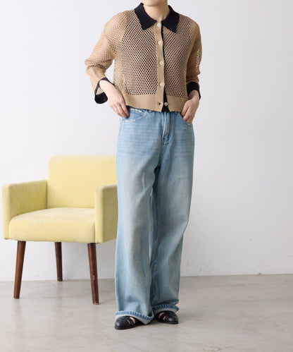 SUM1 STYLE 透膚感彈力 網眼POLO衫