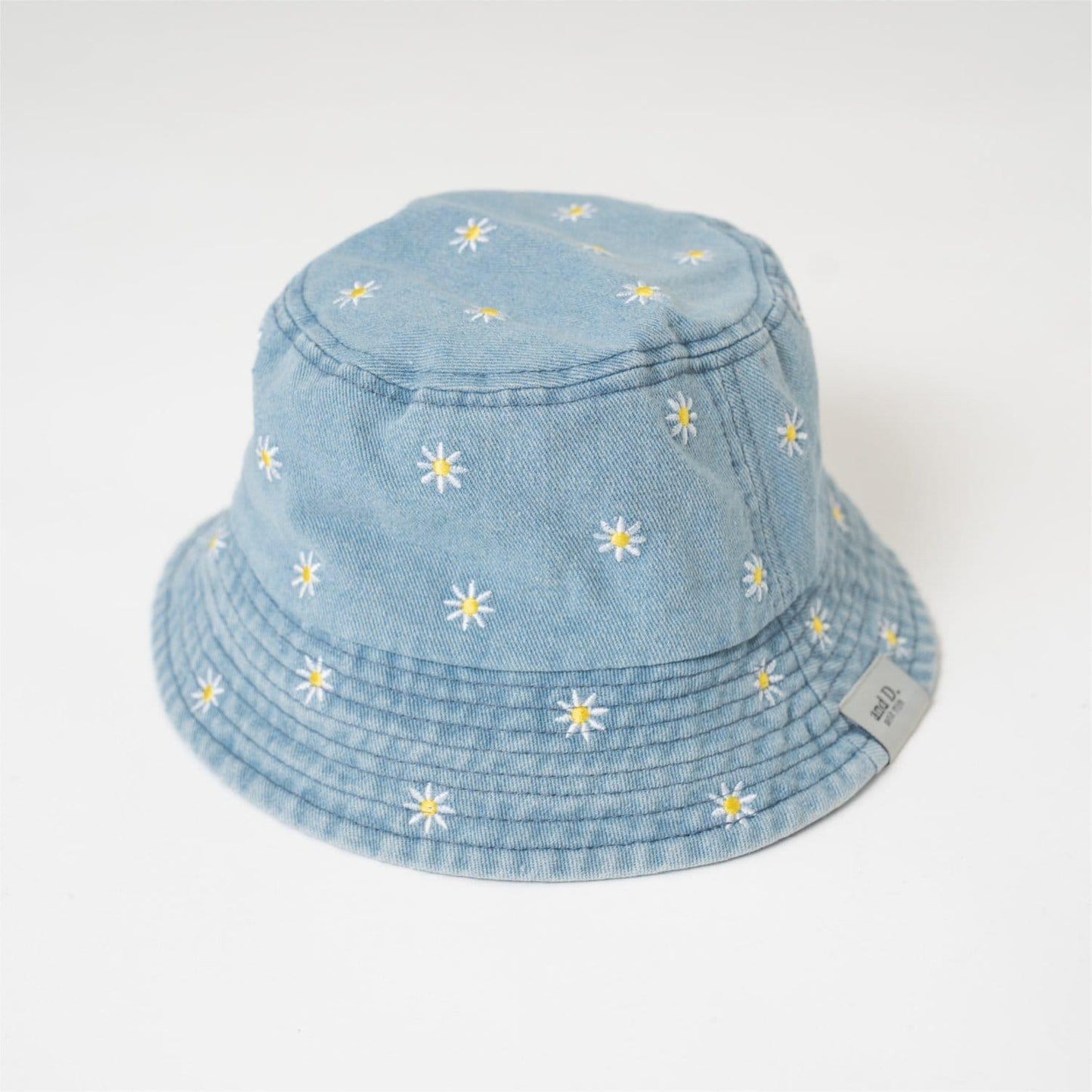 Dセレクト 雛菊刺繡牛仔漁夫帽