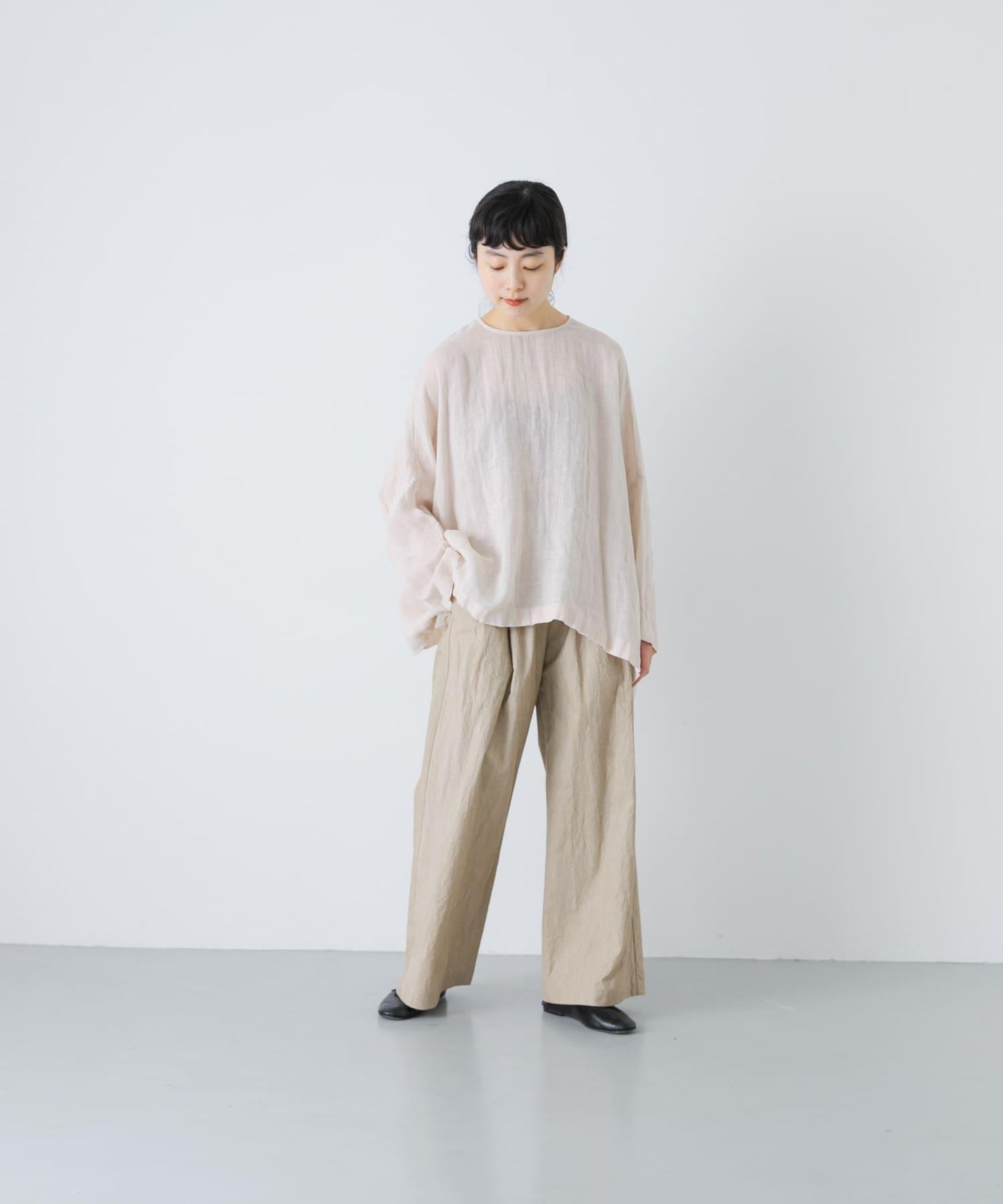 リネンボイルワイドプルオーバー