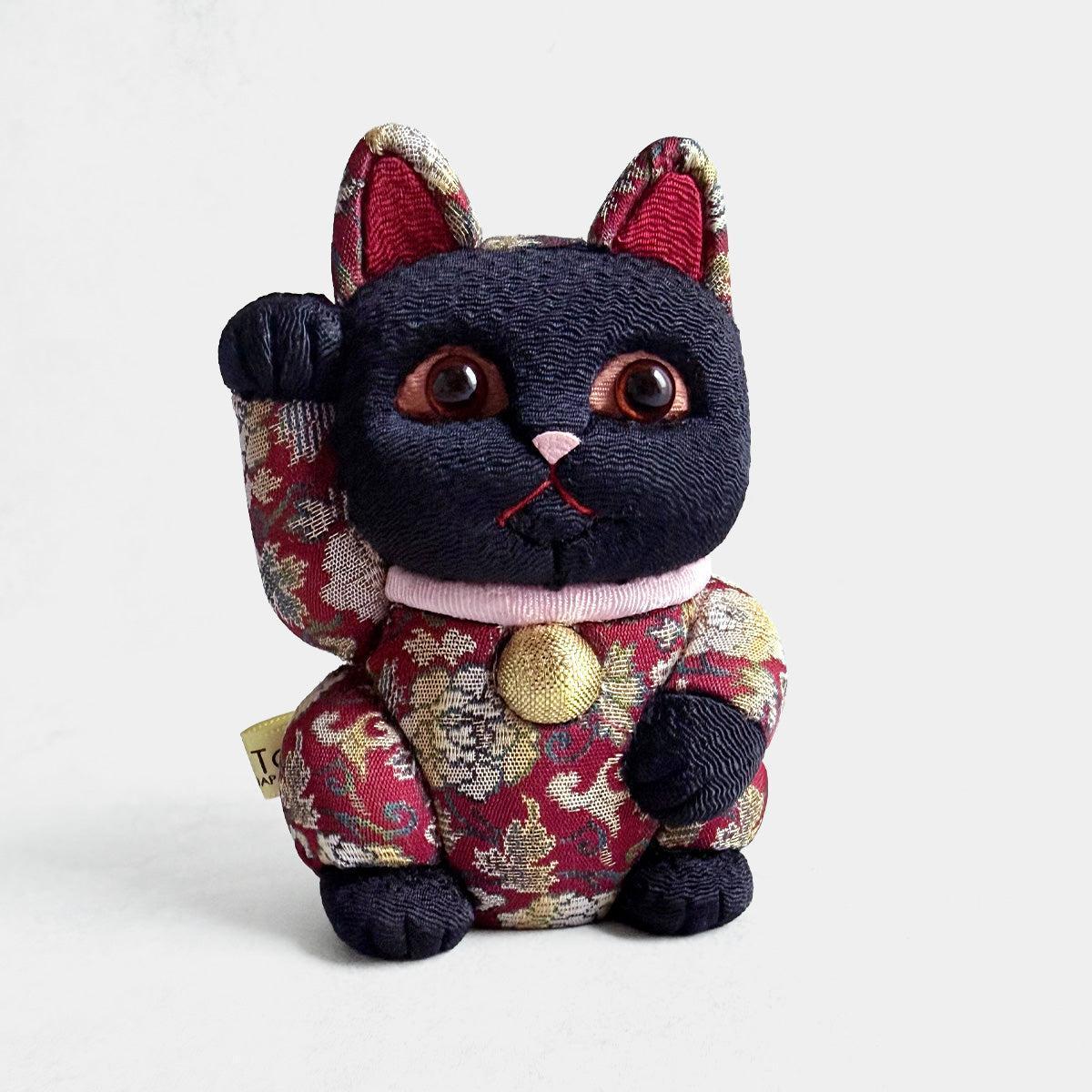 【招き猫】名物裂 S | 江戸木目込み | 柿沼人形