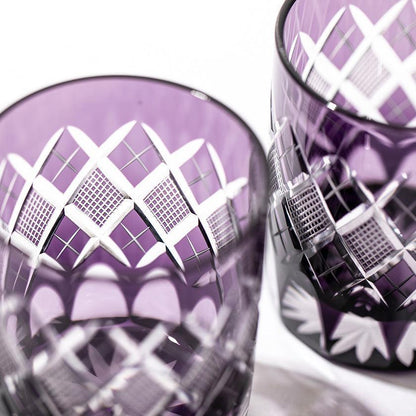 【江戸切子】矢来魚子紋 オールドグラス | TABLEAU
