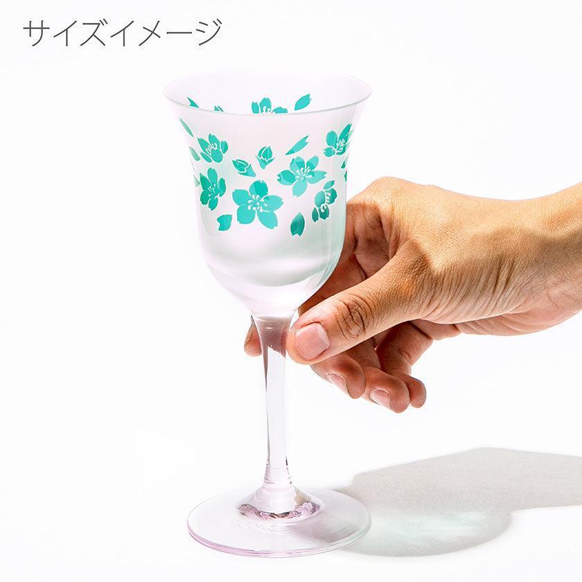 【彫刻 夢柄子】桜紋 ワイングラス | TABLEAU
