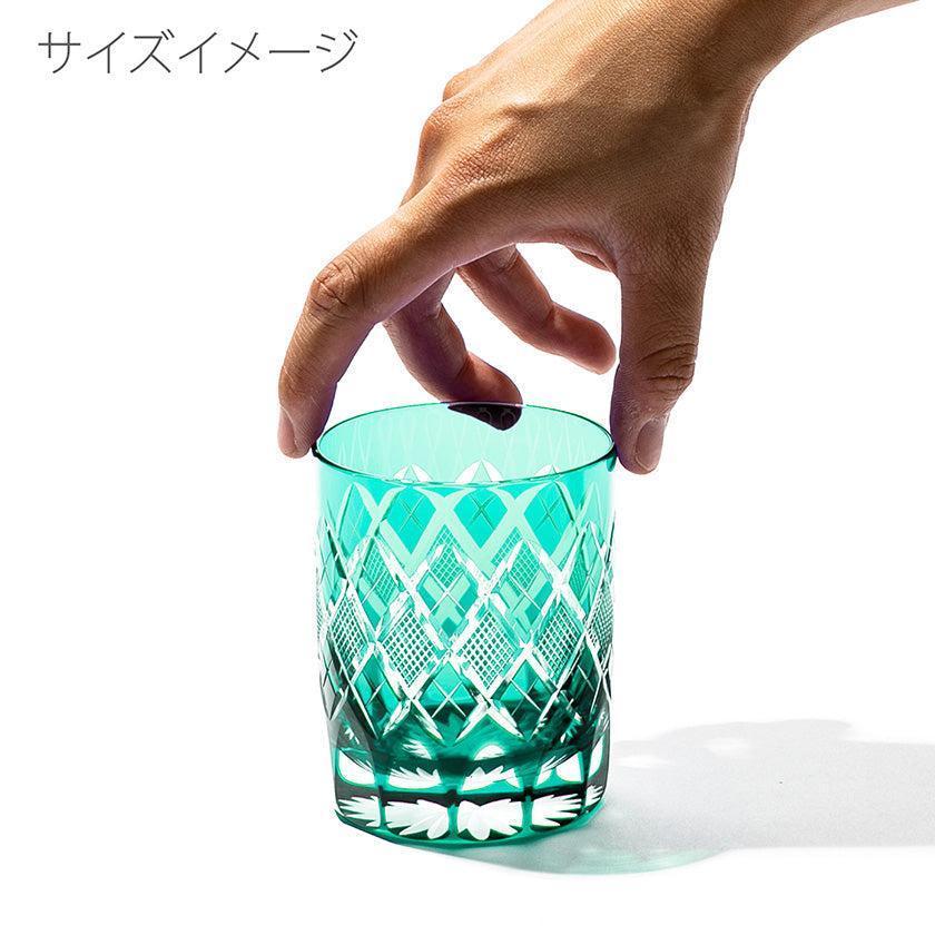 【江戸切子】矢来魚子紋 オールドグラス | TABLEAU