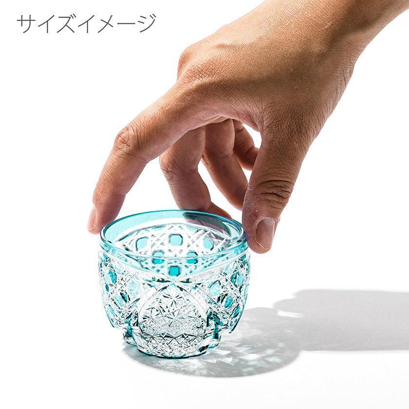 【江戸切子】菊繋ぎに籠目紋 ぐい呑 | TABLEAU