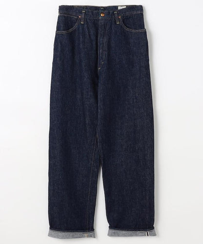 高腰 Selvedge Denim 直筒牛仔褲