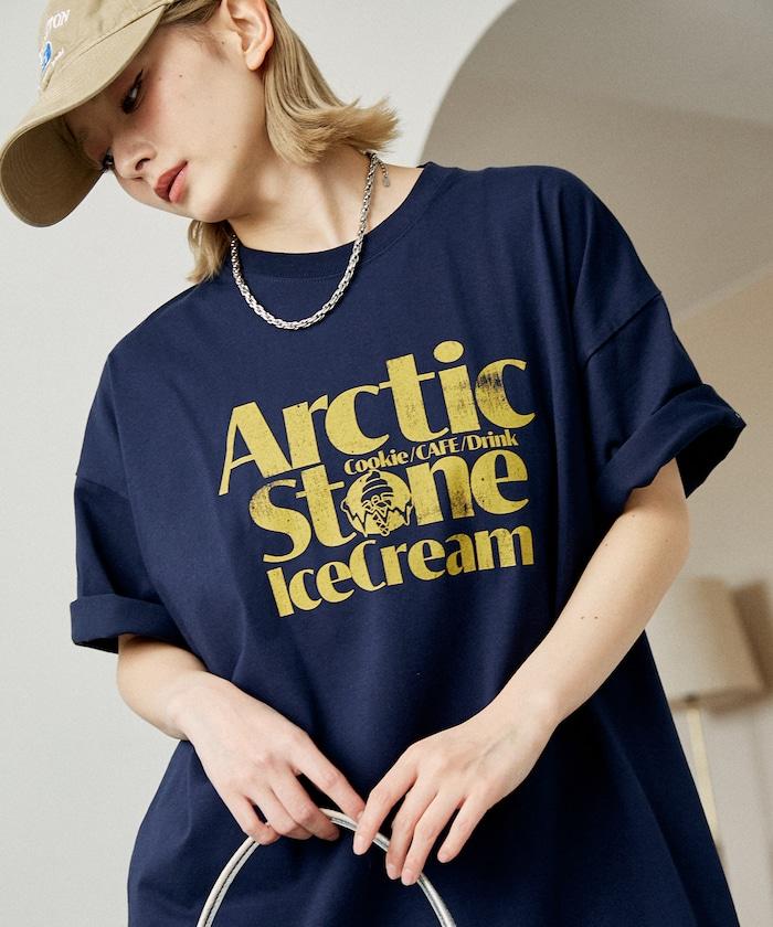 LOVE POP STUDIO ICE CREAM SHOP 標誌圖案 T恤