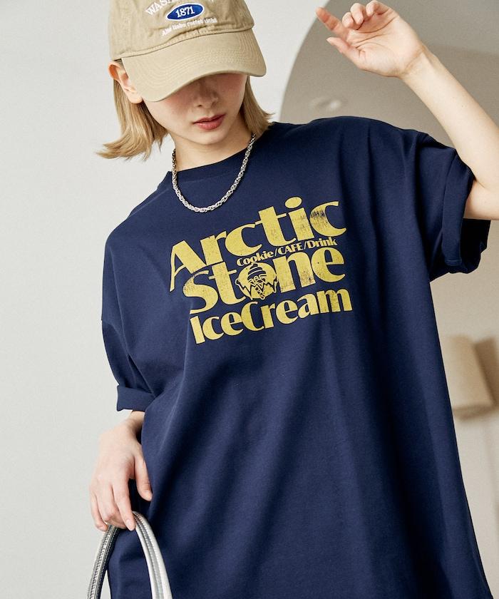 LOVE POP STUDIO ICE CREAM SHOP 標誌圖案 T恤