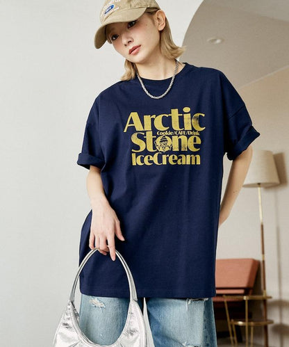 LOVE POP STUDIO ICE CREAM SHOP 標誌圖案 T恤