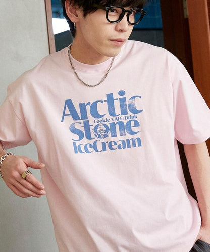 LOVE POP STUDIO ICE CREAM SHOP 標誌圖案 T恤