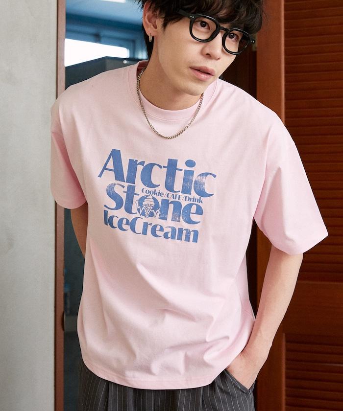 LOVE POP STUDIO ICE CREAM SHOP 標誌圖案 T恤