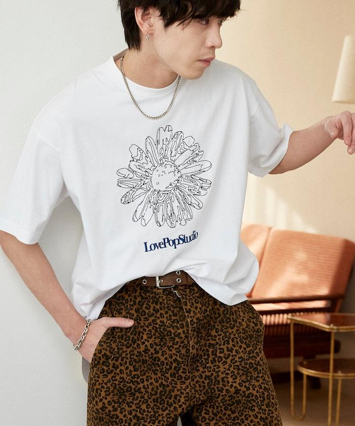 LOVE POP STUDIO 花卉刺繡T恤