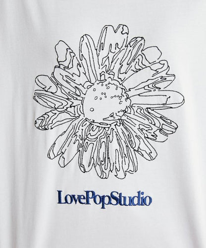 LOVE POP STUDIO 花卉刺繡T恤