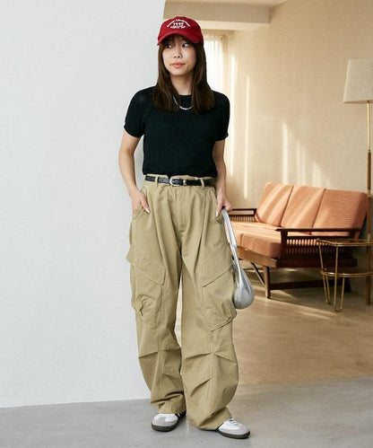 LOVE POP STUDIO 斜紋工裝褲