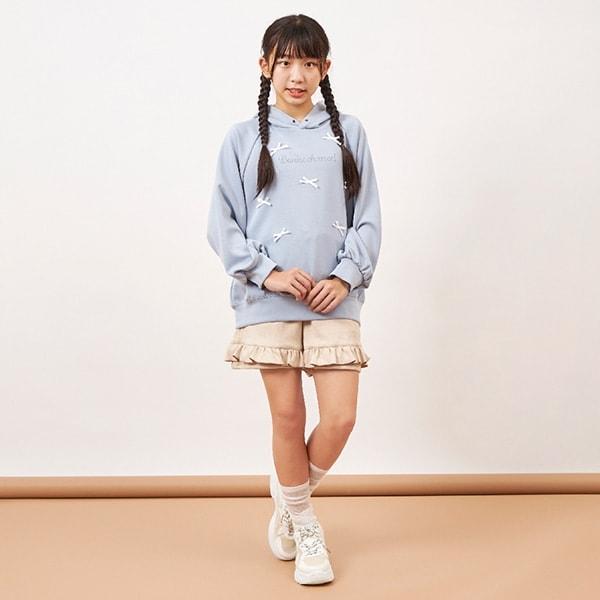 troislapins(トロワラパン) 彈力麂皮短褲
