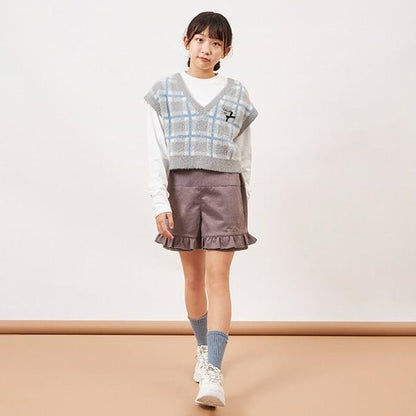 troislapins(トロワラパン) 彈力麂皮短褲