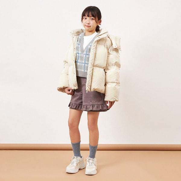 troislapins(トロワラパン) 彈力麂皮短褲