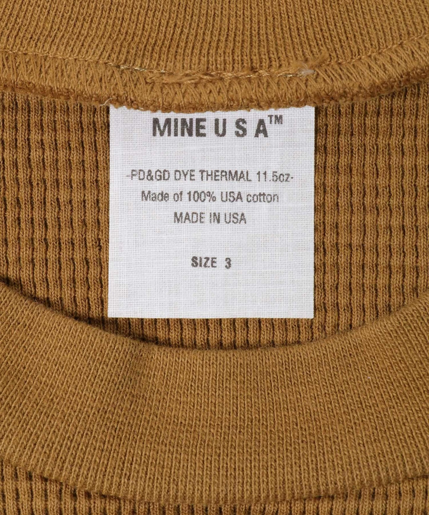 PD/GD染色 保暖 MINE THERMAL 11.5oz 上衣
