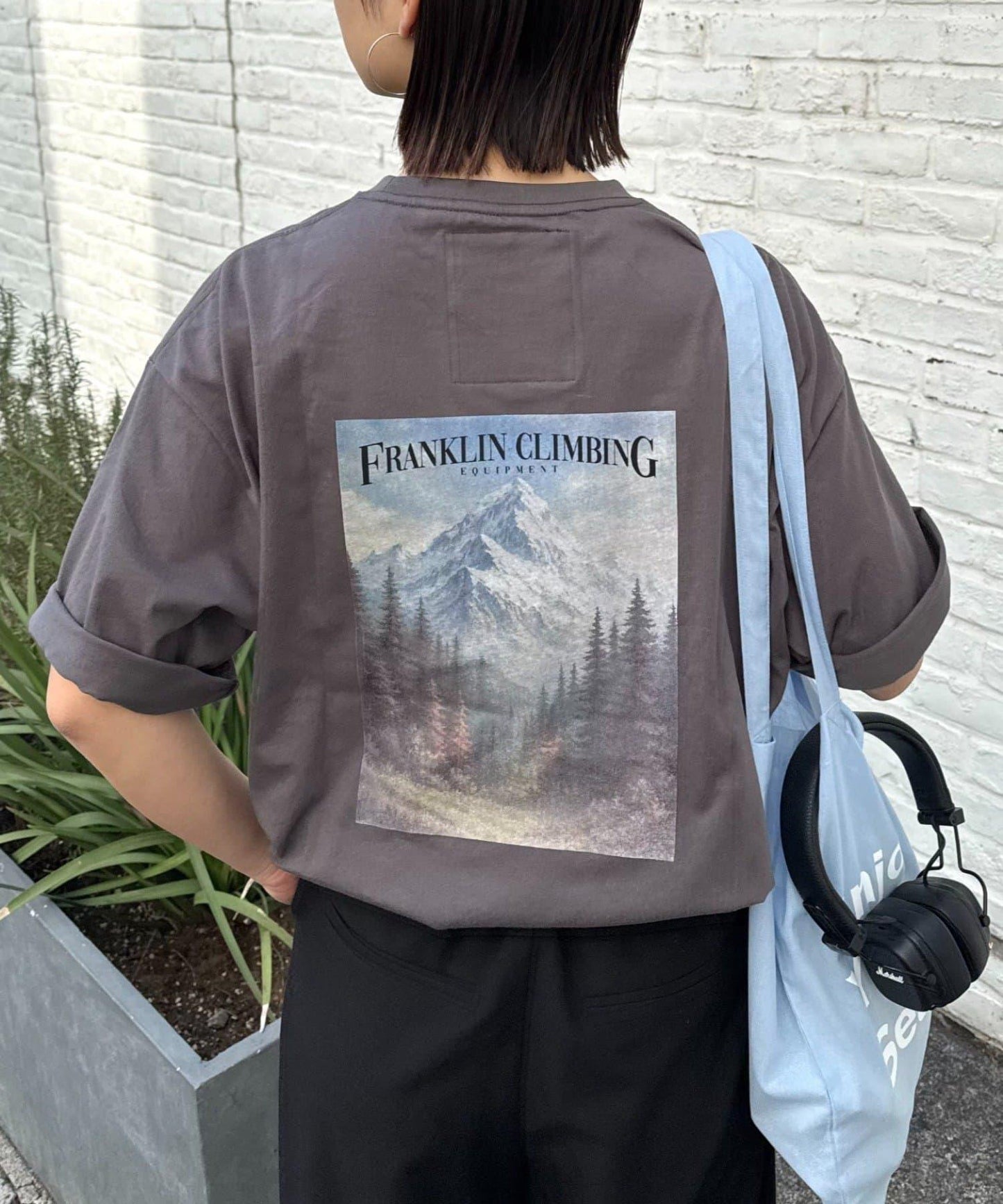 Franklin Climbing 復古圖案 T恤