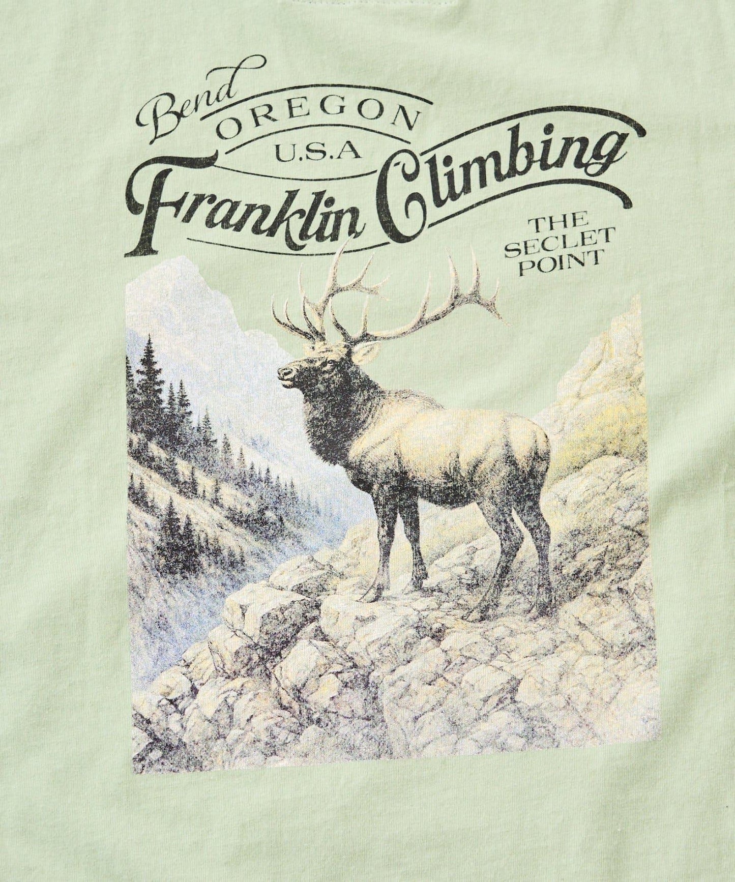 Franklin Climbing 復古圖案 T恤