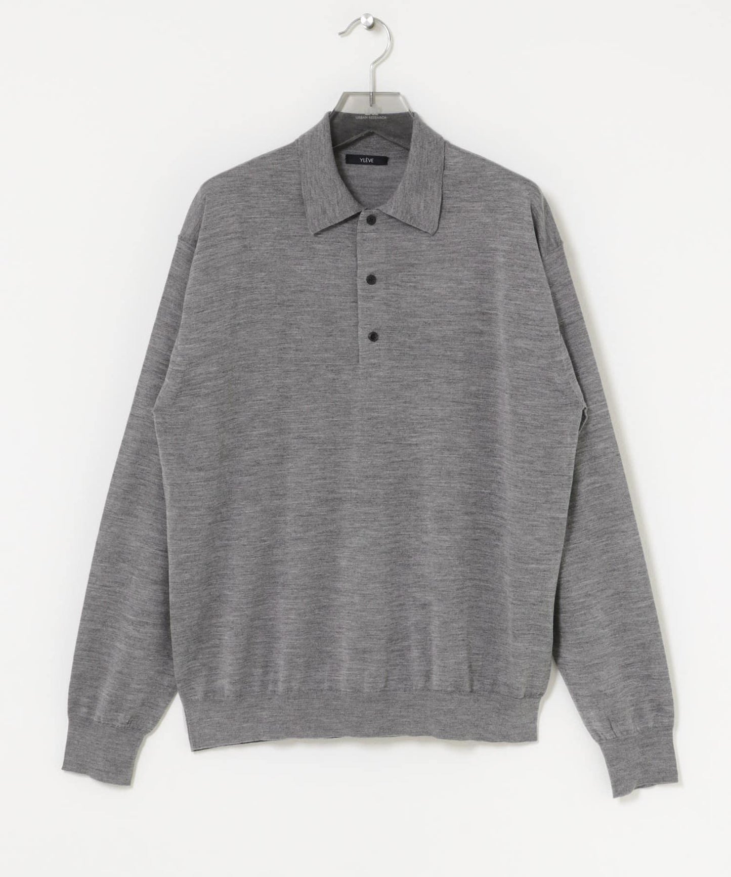 W/S CASHMERE KNIT POLO衫