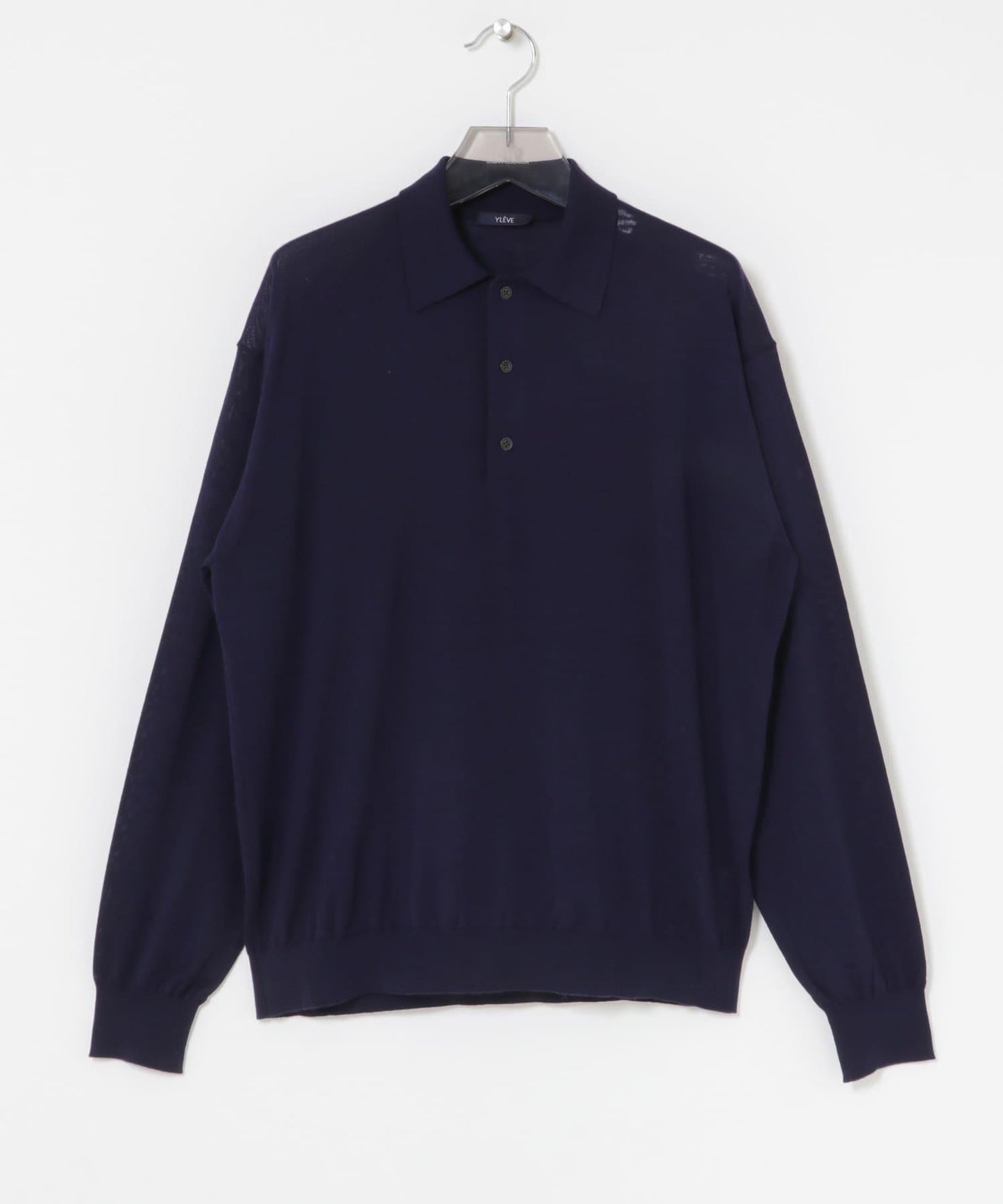 W/S CASHMERE KNIT POLO衫