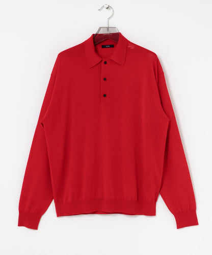 W/S CASHMERE KNIT POLO衫