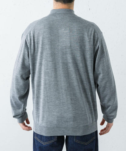 W/S CASHMERE KNIT POLO衫