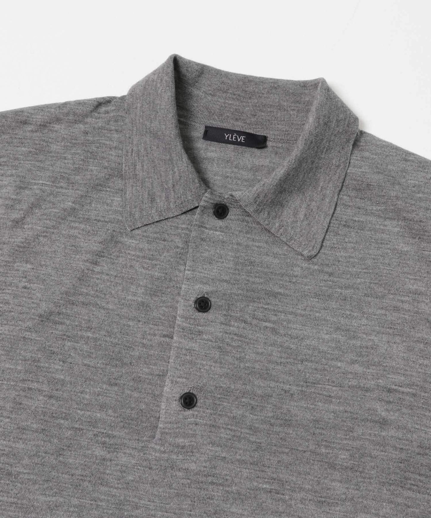 W/S CASHMERE KNIT POLO衫
