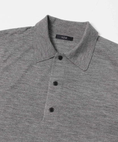 W/S CASHMERE KNIT POLO衫