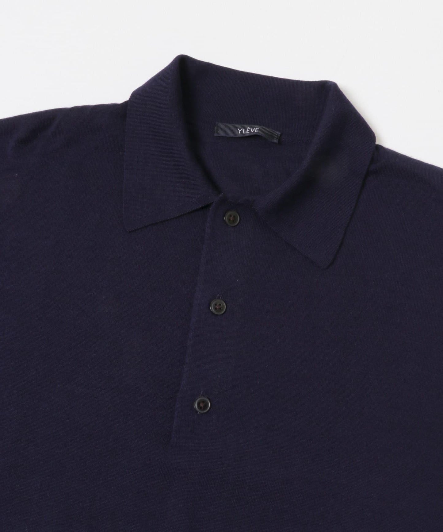 W/S CASHMERE KNIT POLO衫