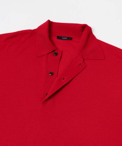 W/S CASHMERE KNIT POLO衫
