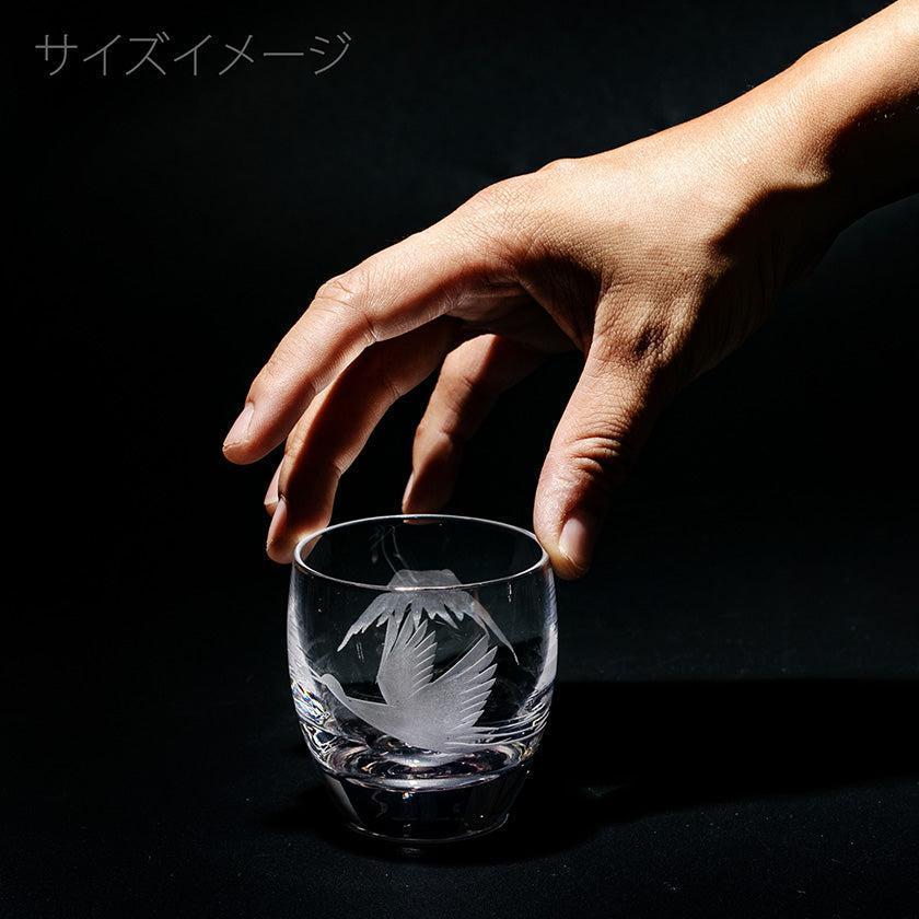 【江戸切子】富士山に鶴・桜 冷酒グラス | TABLEAU