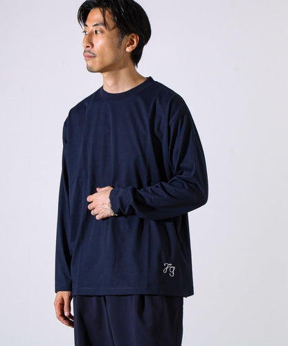 MARUDE COTTON 繩刺繡 長袖T恤