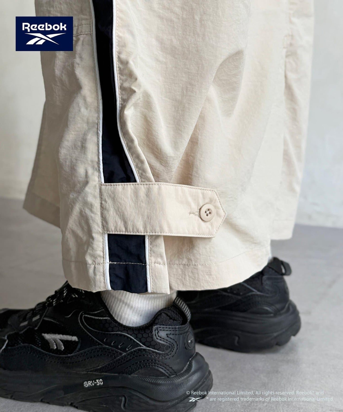 Reebok 尼龍工裝半身裙