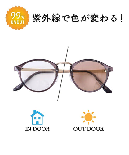 金屬點綴變色太陽鏡