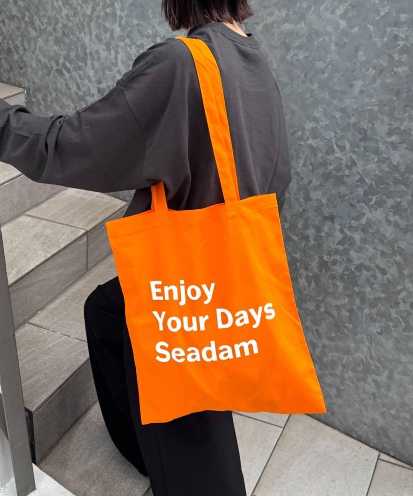SEADAM 文案印花托特包
