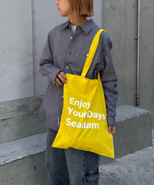 SEADAM 文案印花托特包