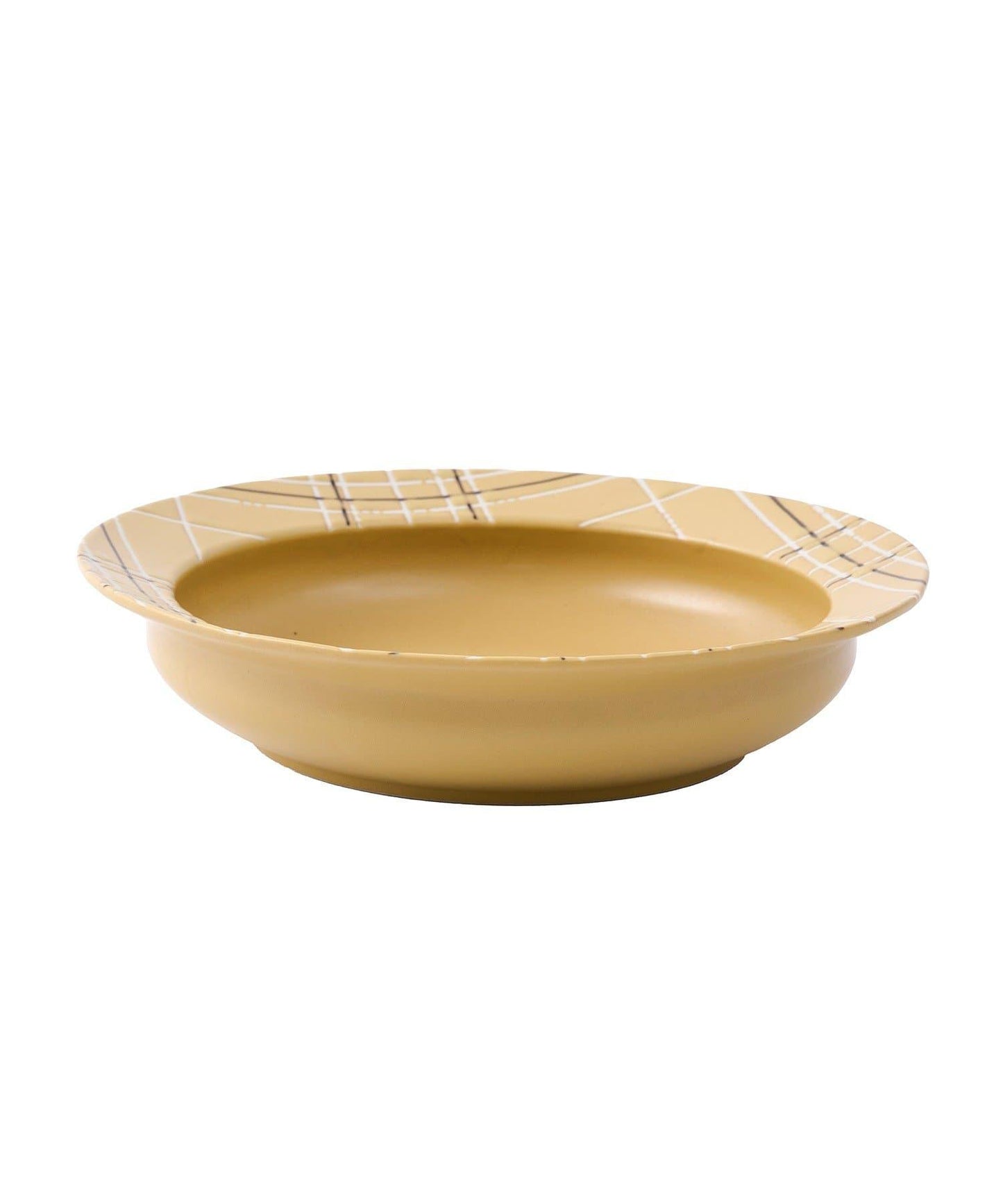 新生活餐具 格紋 22cm 深盤