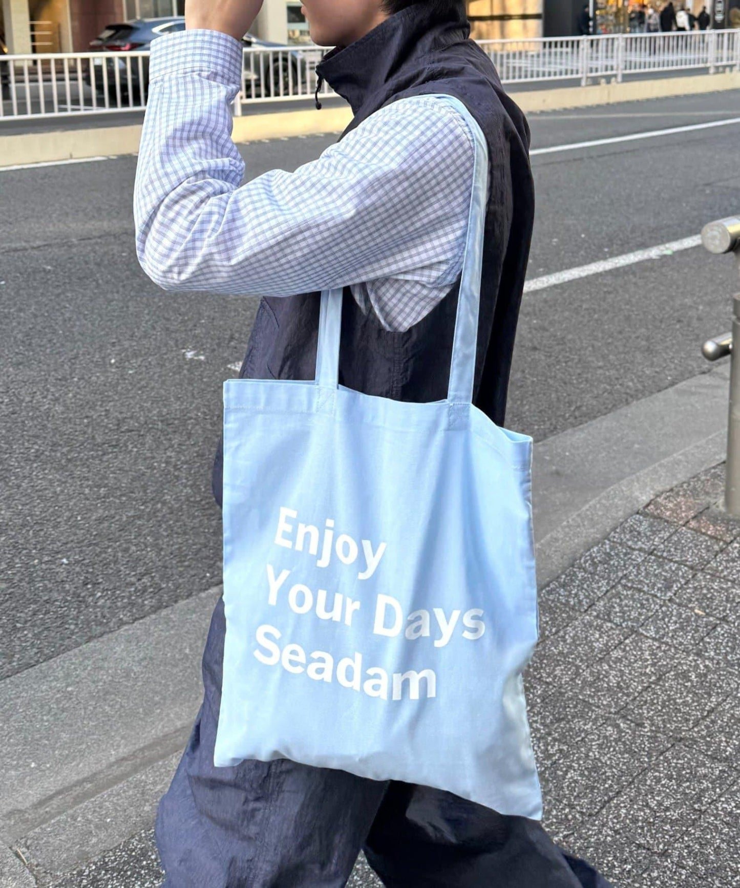 SEADAM 文案印花托特包