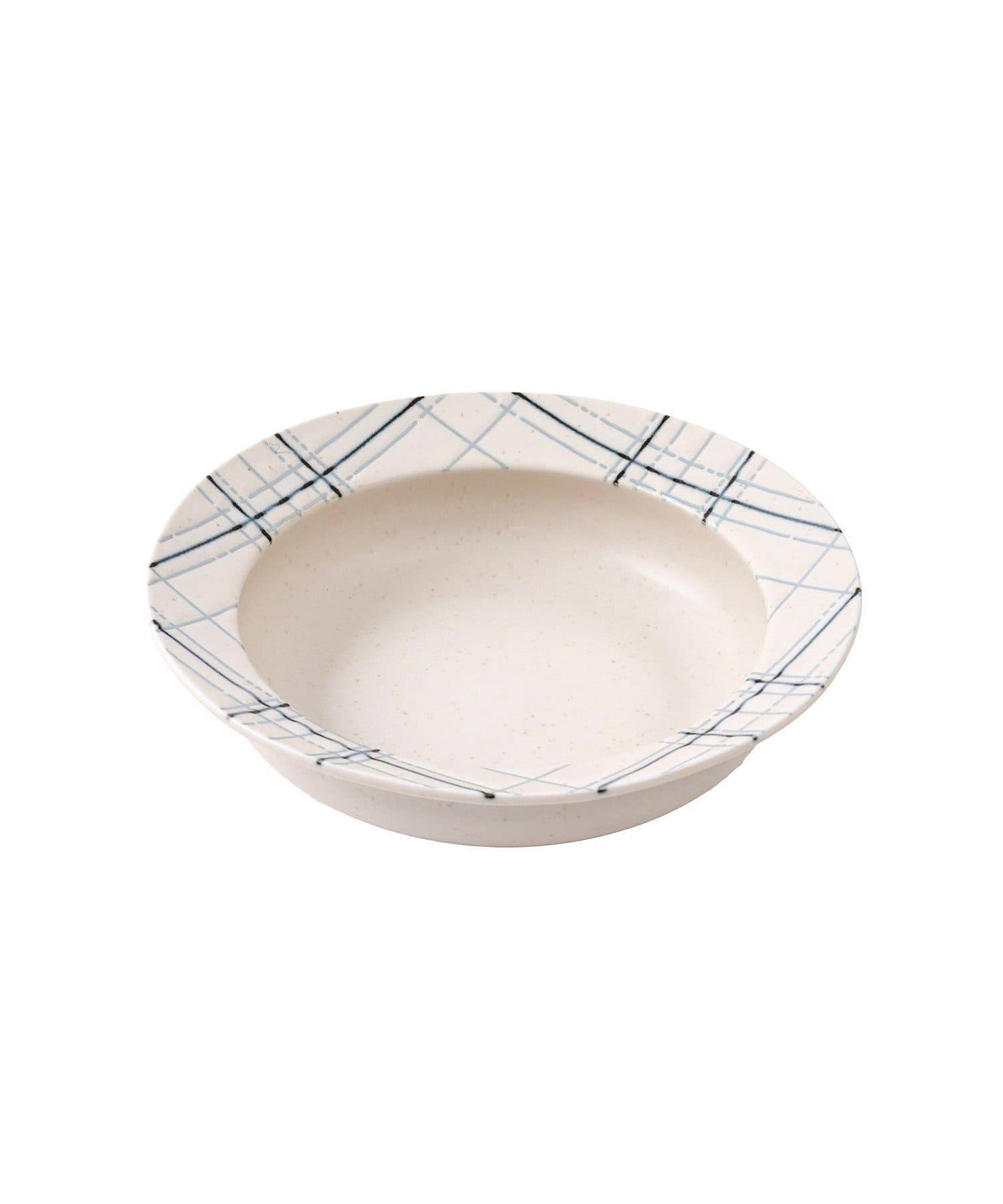 格紋深盤 17cm