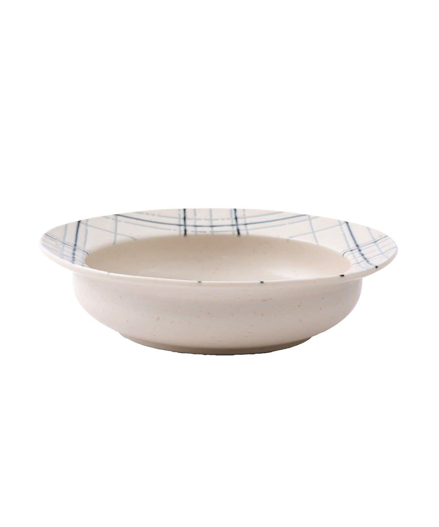 格紋深盤 17cm
