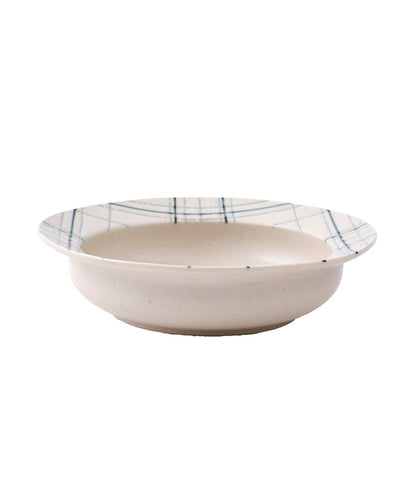 格紋深盤 17cm