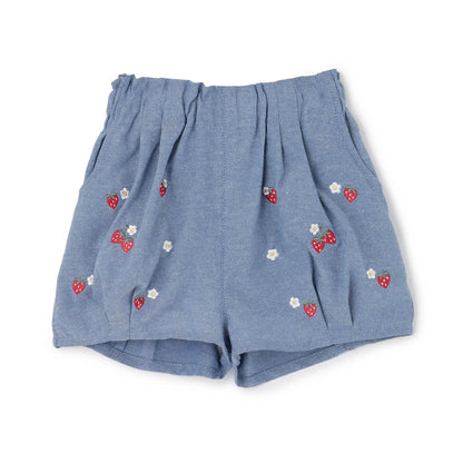 草莓刺繡燈籠褲
