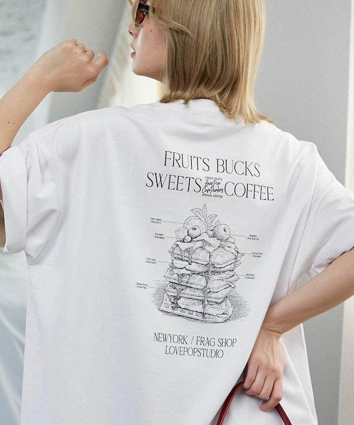 LOVE POP STUDIO SWEET SHOP LOGO 印花T恤
