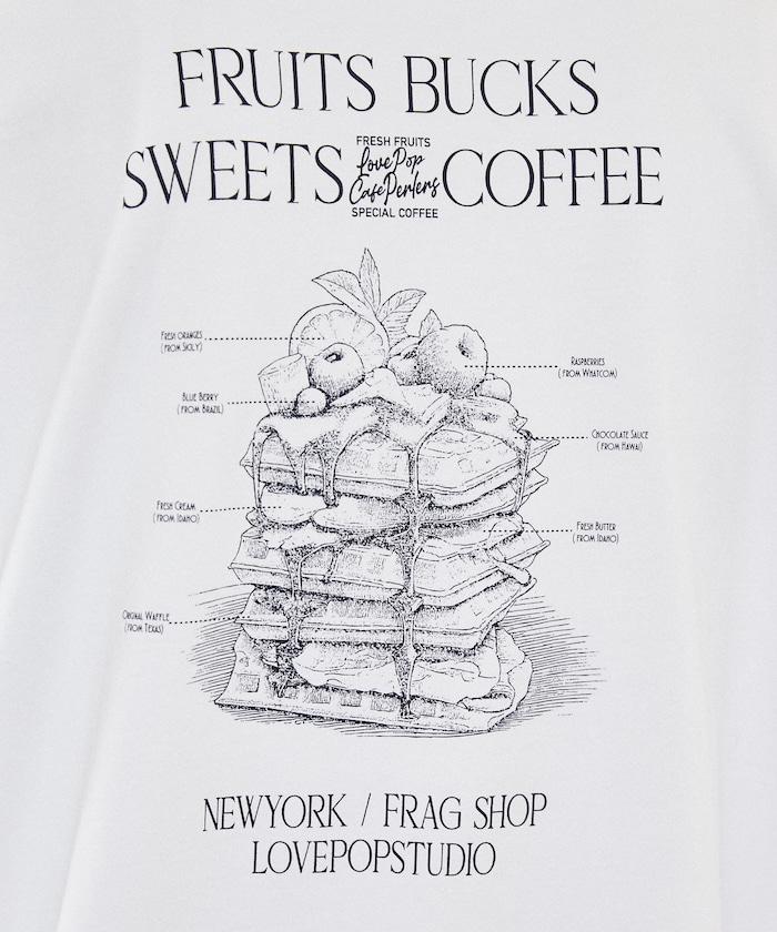 LOVE POP STUDIO SWEET SHOP LOGO 印花T恤