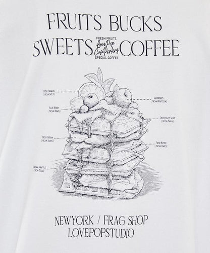 LOVE POP STUDIO SWEET SHOP LOGO 印花T恤