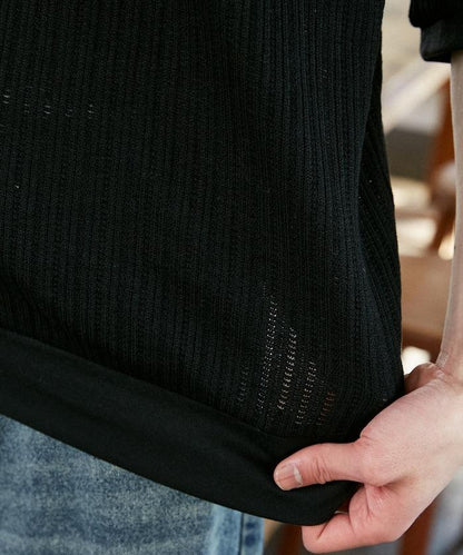 LOVE POP STUDIO Pattern 網眼 Henley Neck T恤