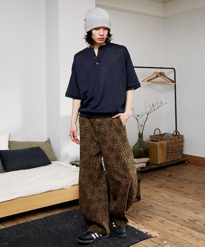 LOVE POP STUDIO Pattern 網眼 Henley Neck T恤