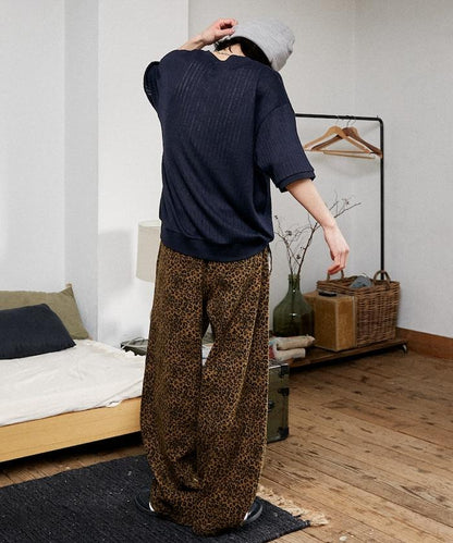LOVE POP STUDIO Pattern 網眼 Henley Neck T恤