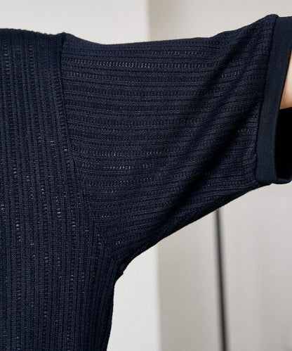 LOVE POP STUDIO Pattern 網眼 Henley Neck T恤